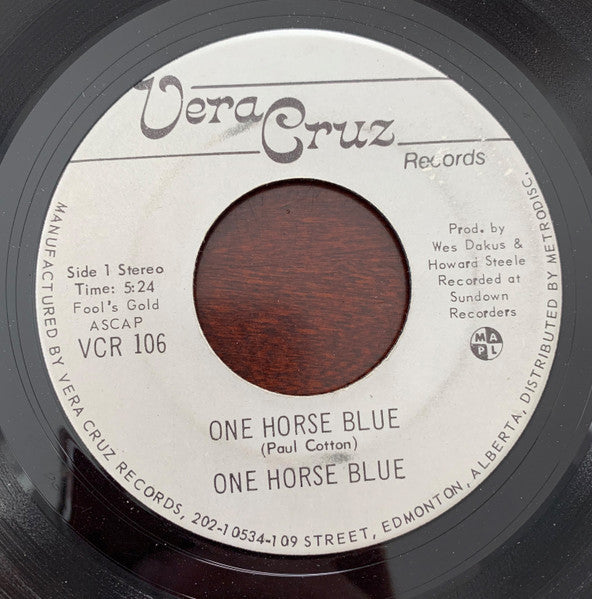 One Horse Blue : One Horse Blue / Love Like A Fire (7", Single)