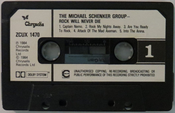 The Michael Schenker Group : Rock Will Never Die (Cass, Album)