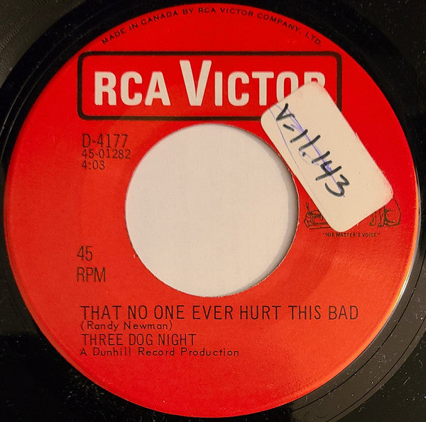 Three Dog Night : Try A Little Tenderness (7", Single)