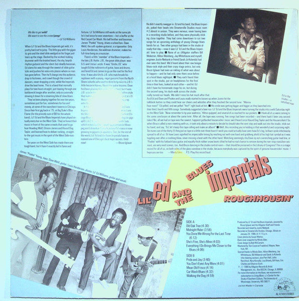 Lil' Ed And The Blues Imperials : Roughhousin' (LP, Album)