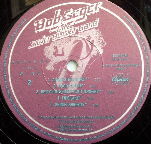Bob Seger And The Silver Bullet Band : Against The Wind (LP, Album)