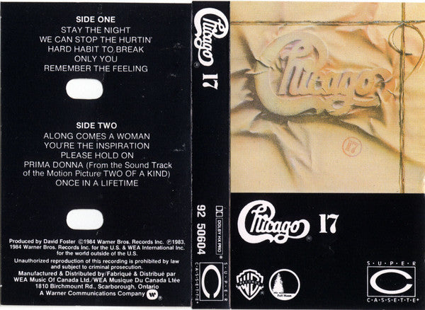 Chicago (2) : Chicago 17 (Cass, Album, Q )