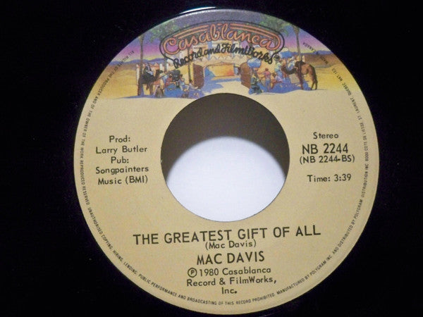 Mac Davis : It's Hard To Be Humble (7", Single)