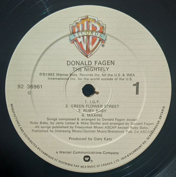 Donald Fagen : The Nightfly (LP, Album, Qua)