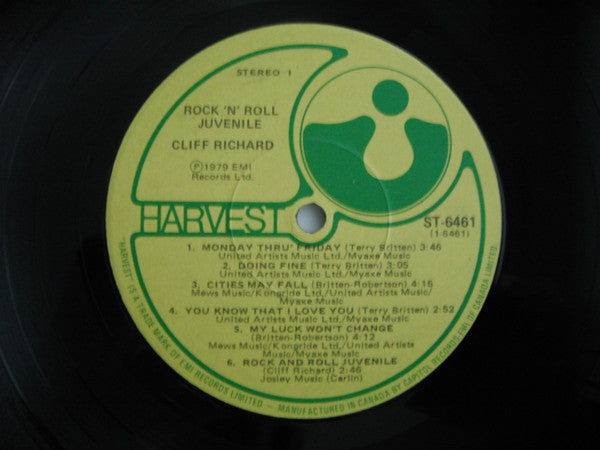 Cliff Richard : Rock 'N' Roll Juvenile (LP, Album)