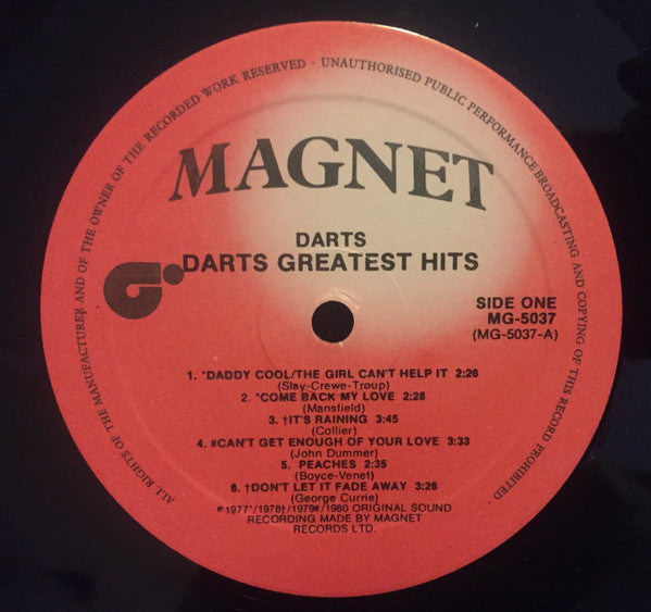 Darts : Greatest Hits (LP, Comp)