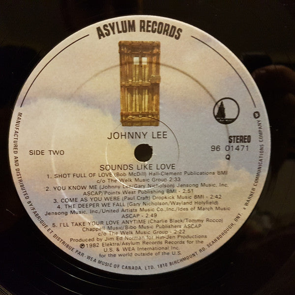 Johnny Lee (3) : Sounds Like Love (LP, Album)