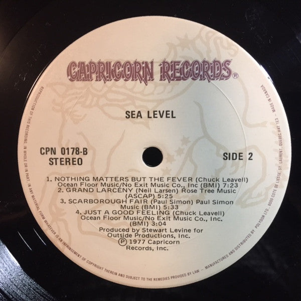 Sea Level : Sea Level (LP, Album, RE)