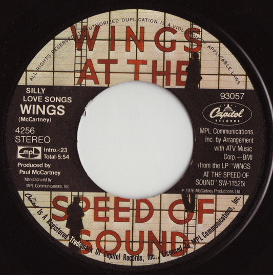 Wings (2) : Silly Love Songs (7", Single, Los)