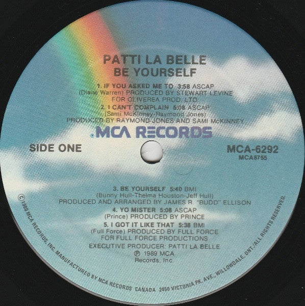 Patti LaBelle : Be Yourself (LP, Album)