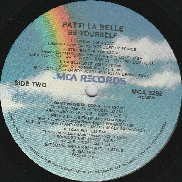Patti LaBelle : Be Yourself (LP, Album)