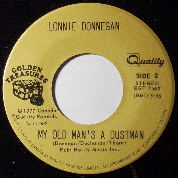 Lonnie Donegan : Does Your Chewing Gum Lose Its Flavor (On The Bedpost Overnight) / My Old Man's A Dustman (7")