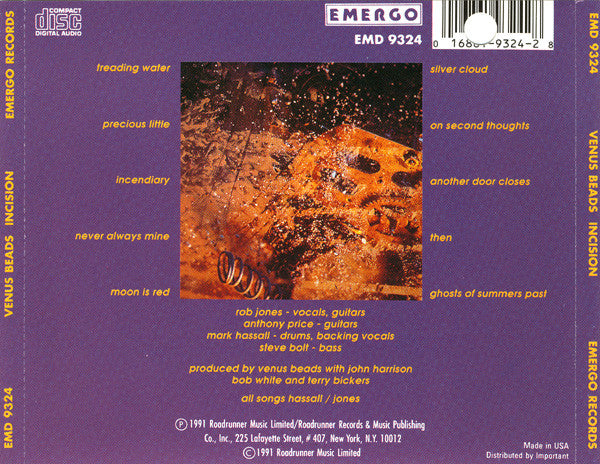 Venus Beads : Incision (CD, Album)