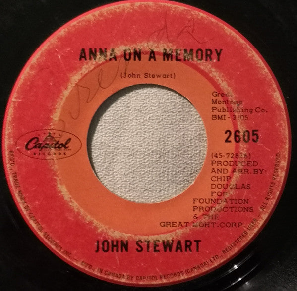 John Stewart (2) : Armstrong / Anna On A Memory (7", Single)