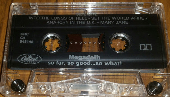 Megadeth : So Far, So Good... So What! (Cass, Album, Club, RE)