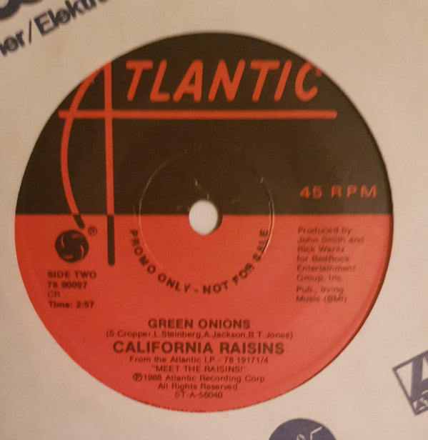 The California Raisins : Signed, Sealed, Delivered I'm Yours (7", Single, Promo)