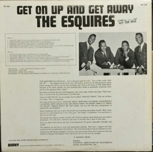 The Esquires : Get On Up And Get Away (LP, Album, Mono)
