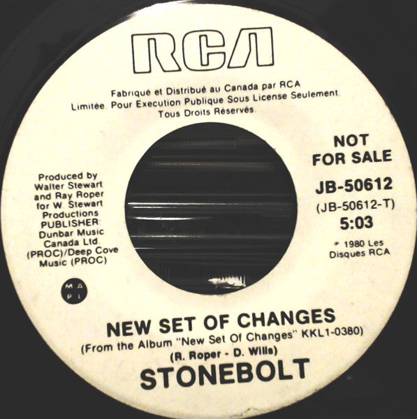Stonebolt : New Set Of Changes (7", Single, Promo)