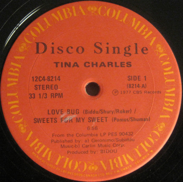 Tina Charles : Love Bug / Sweets For My Sweet / I'll Be Your Light (In Your Moment Of Darkness) (12")