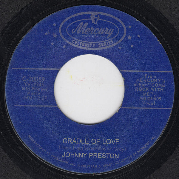 Johnny Preston : Running Bear / Cradle Of Love (7", RE)