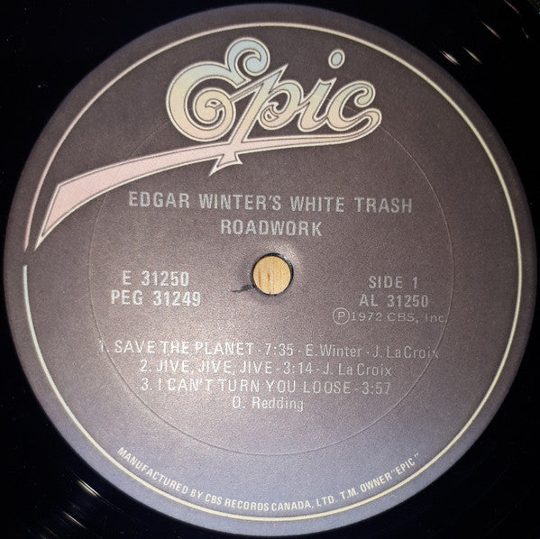 Edgar Winter's White Trash : Roadwork (2xLP, Album, RE, Gat)