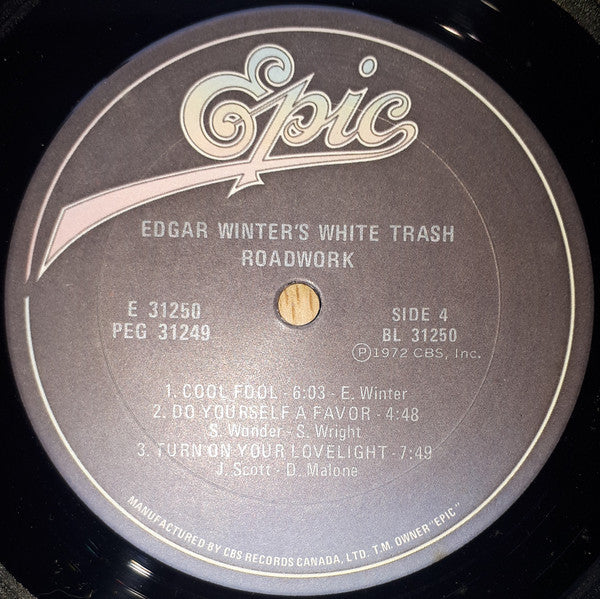 Edgar Winter's White Trash : Roadwork (2xLP, Album, RE, Gat)