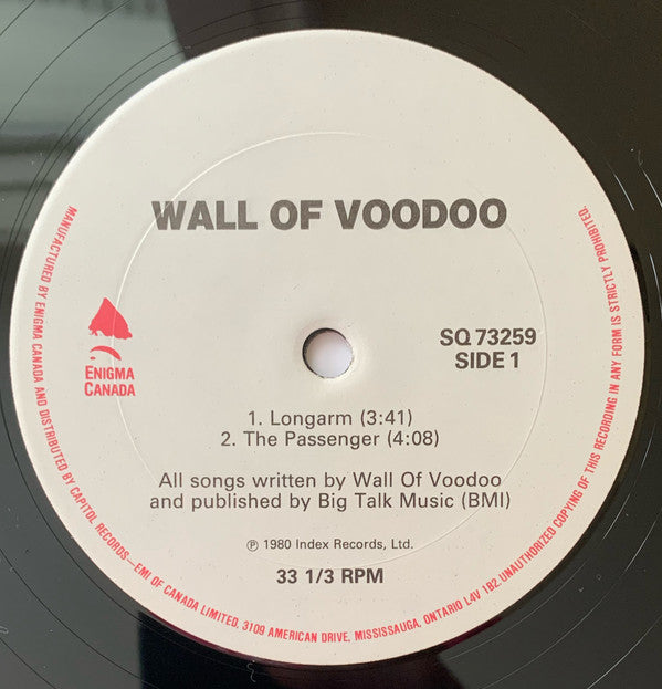 Wall Of Voodoo : Wall Of Voodoo (12", EP)