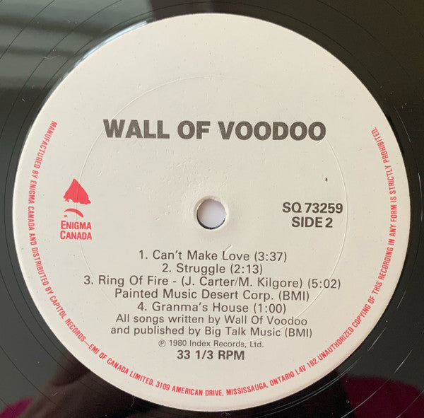 Wall Of Voodoo : Wall Of Voodoo (12", EP)