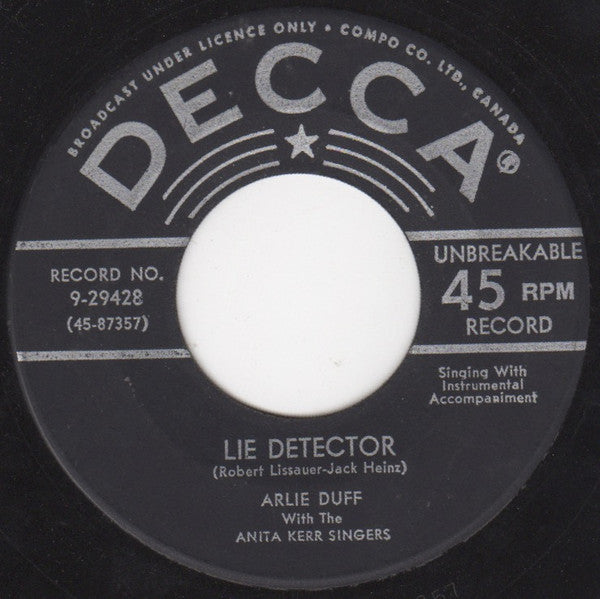 Arlie Duff with The Anita Kerr Singers : Lie Detector (7")