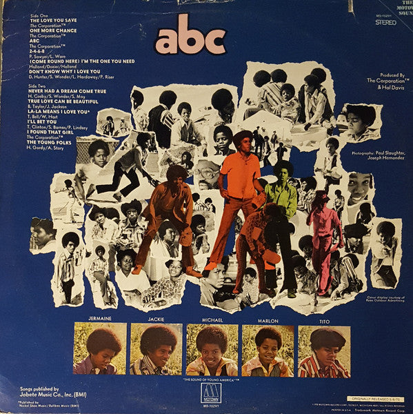 The Jackson 5 : ABC (LP, Album, RP)