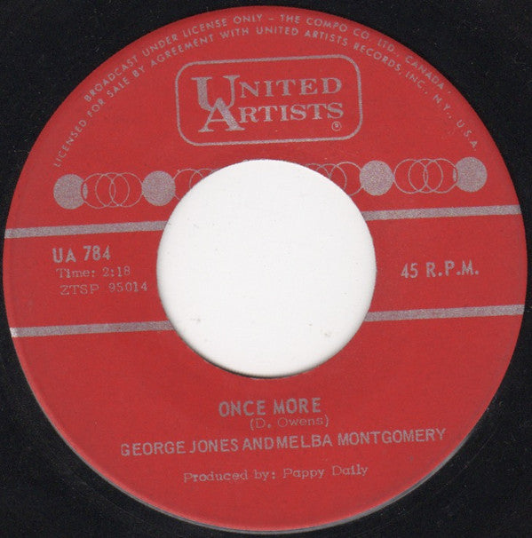 George Jones & Melba Montgomery : Once More (7")