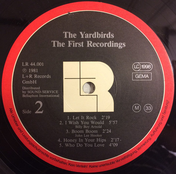The Yardbirds : London 1963 - The First Recordings! (LP, Album, Mono)