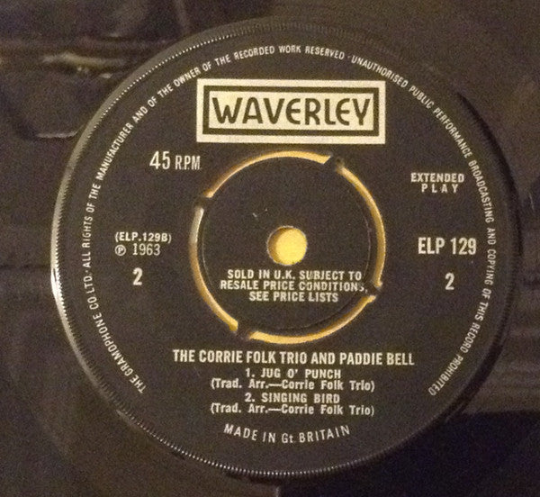 The Corrie Folk Trio And Paddie Bell : Lock The Door Lariston (7", EP, Mono, RE, Bla)