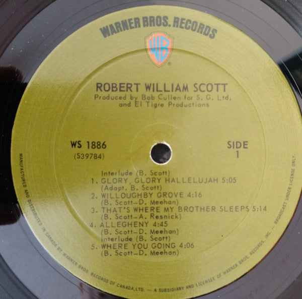 Bobby Scott : Robert William Scott (LP, Album)
