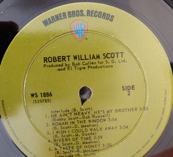 Bobby Scott : Robert William Scott (LP, Album)