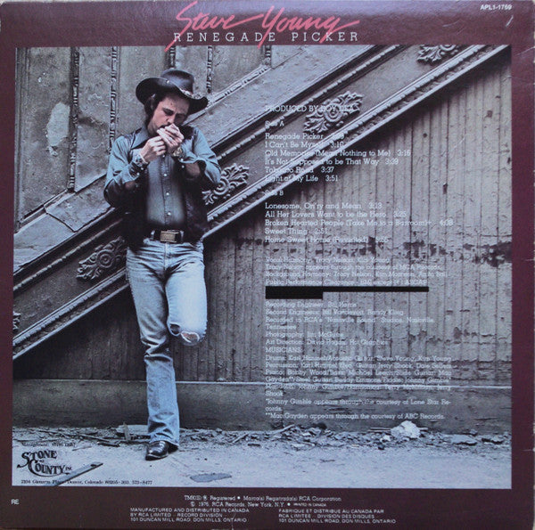 Steve Young (2) : Renegade Picker (LP, Album)