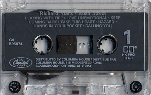 Richard Marx : Rush Street (Cass, Album, Club, Dol)