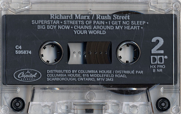 Richard Marx : Rush Street (Cass, Album, Club, Dol)