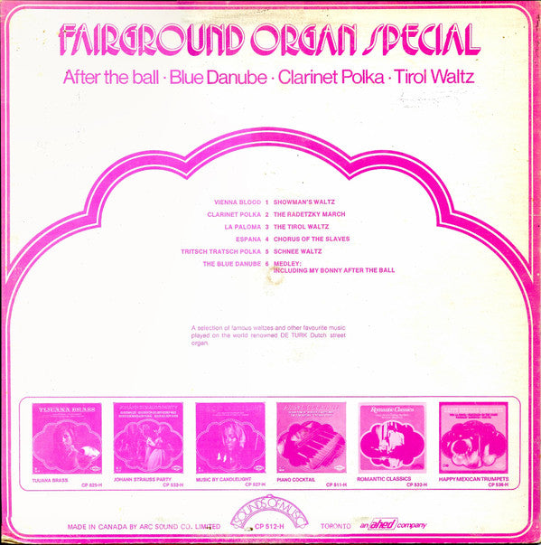 Draaiorgel De Turk : Fairground Organ Special (LP)