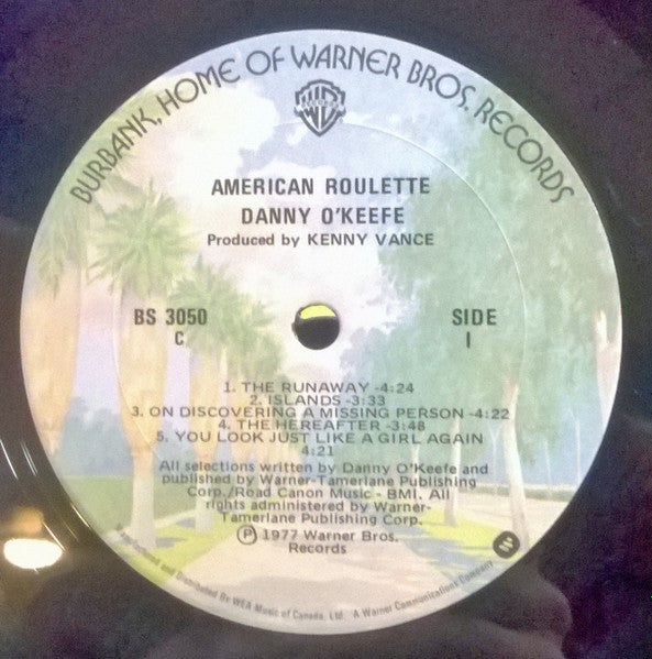 Danny O'Keefe : American Roulette (LP, Album)