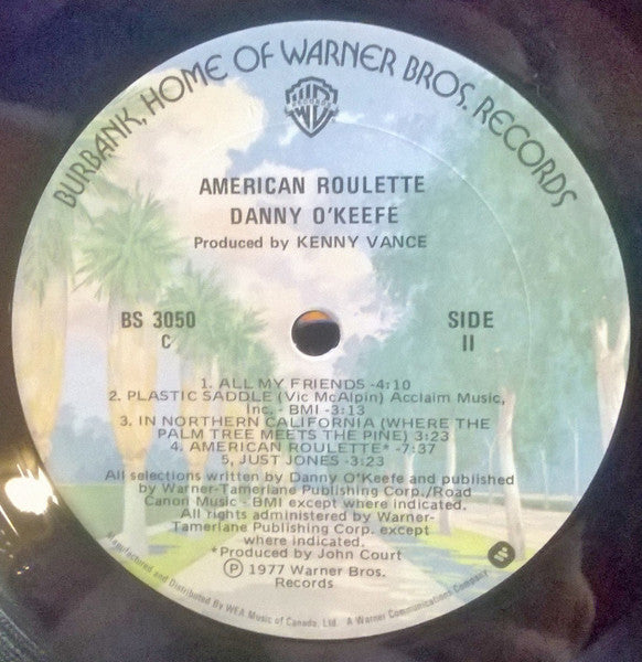 Danny O'Keefe : American Roulette (LP, Album)