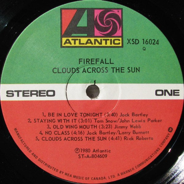 Firefall : Clouds Across The Sun (LP, Album)