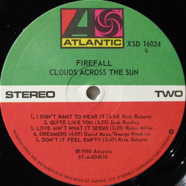 Firefall : Clouds Across The Sun (LP, Album)