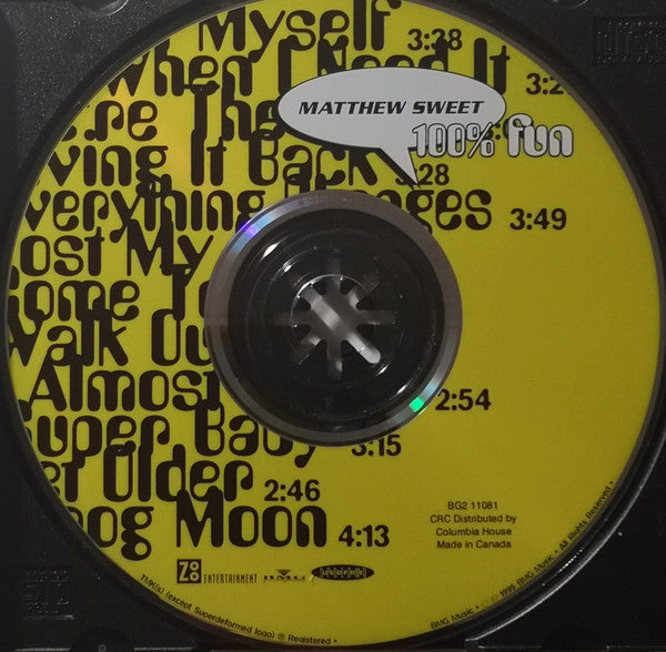 Matthew Sweet : 100% Fun (CD, Album)