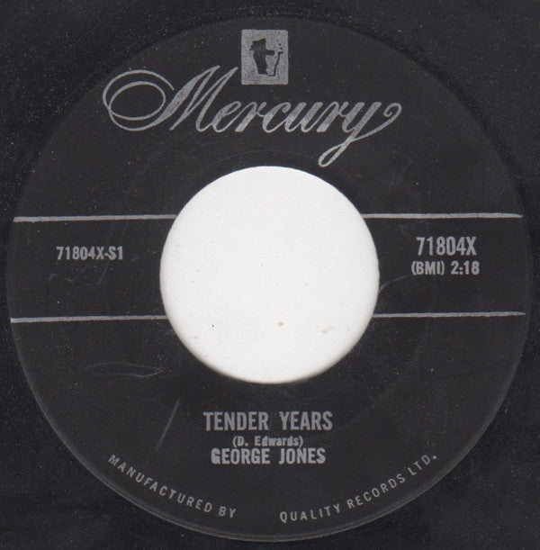 George Jones (2) : Tender Years (7", Single)