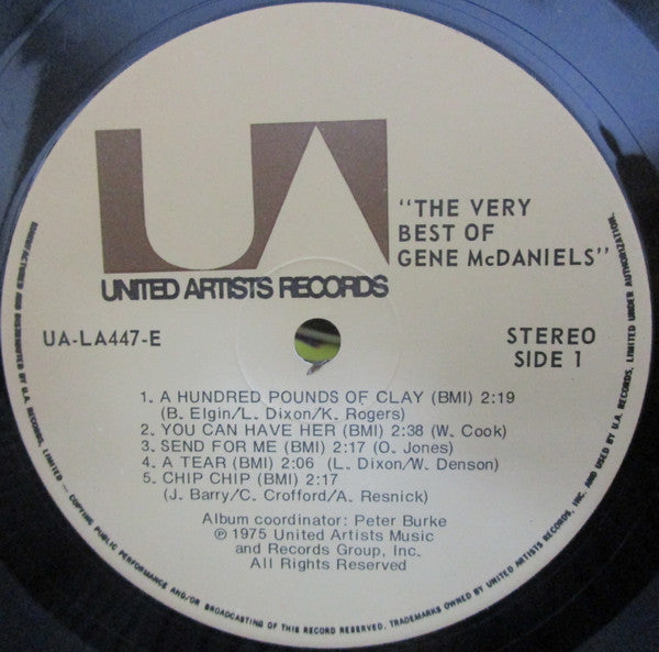Eugene McDaniels : The Very Best Of Gene McDaniels (LP, Comp)