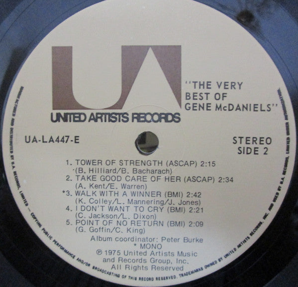 Eugene McDaniels : The Very Best Of Gene McDaniels (LP, Comp)