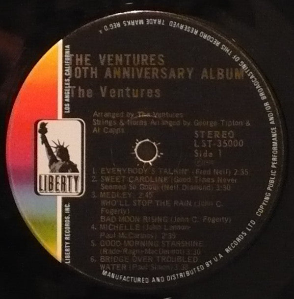 The Ventures : 10th Anniversary Album (2xLP, Album, Club, Gat)