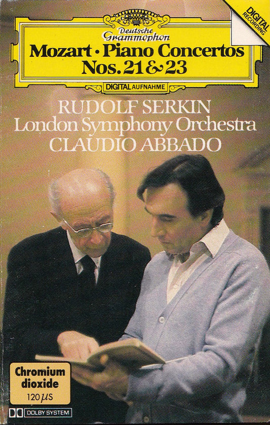 Wolfgang Amadeus Mozart, London Symphony Orchestra, Rudolf Serkin, Claudio Abbado : Piano Concertos Nos. 21 & 23 (Cass, Chr)