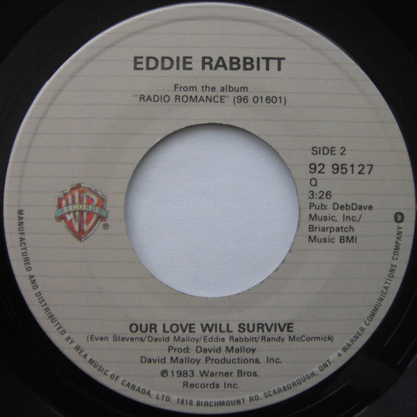 Eddie Rabbitt : You Put The Beat In My Heart (7", Single)